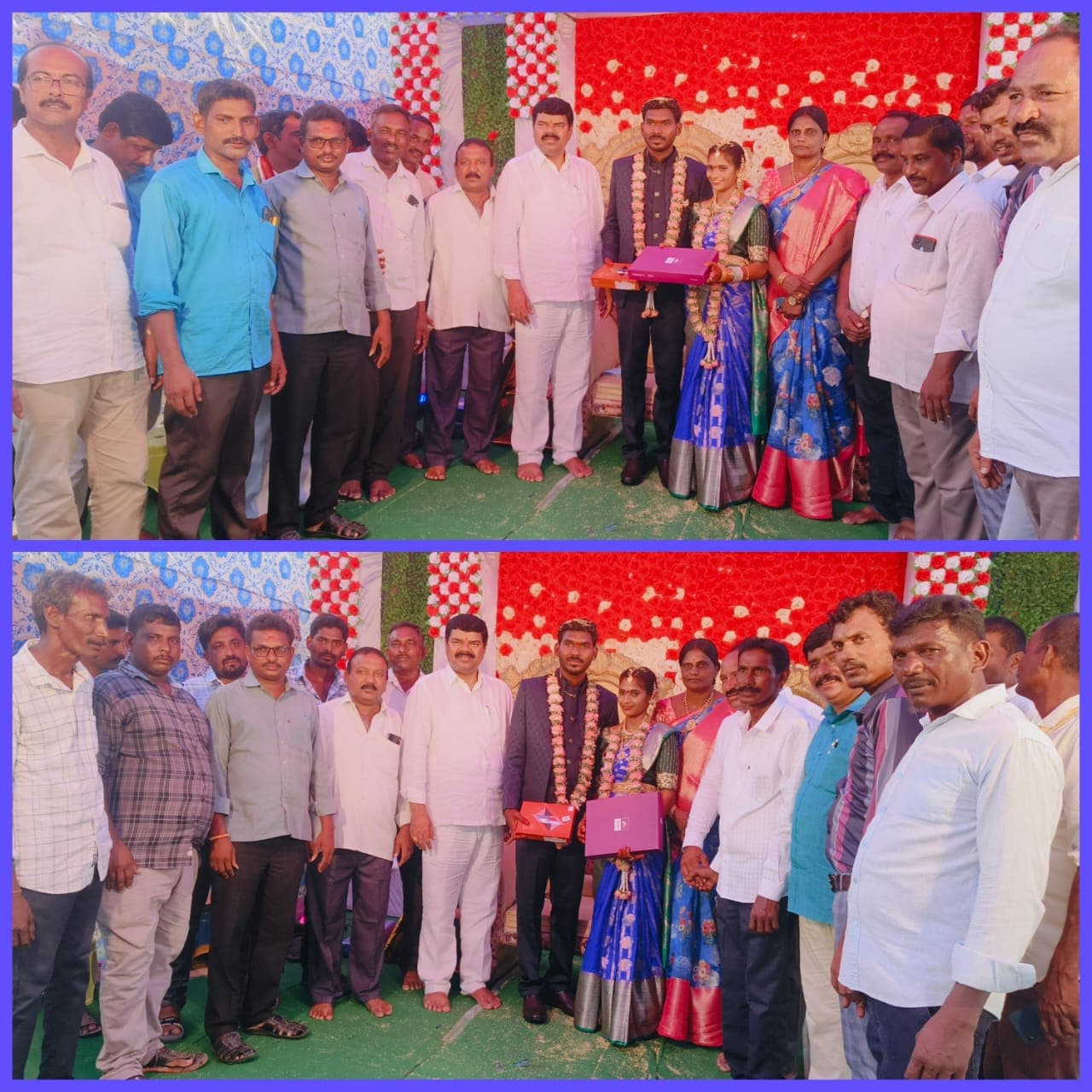 వివాహ వేడుకలో పాల్గొన్న ఎమ్మెల్యే పాయం, ఎంపీపీ