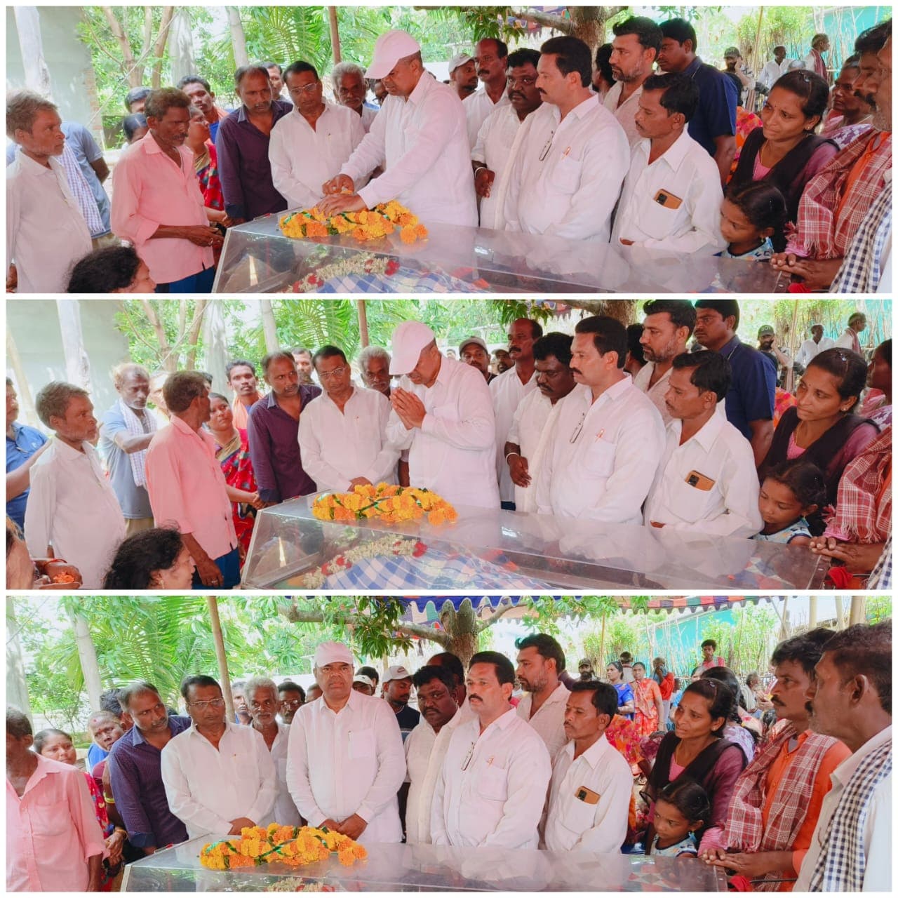 ఇర్మ రాజు పార్థివ దేహానికి నివాళులు అర్పించిన పాయం
