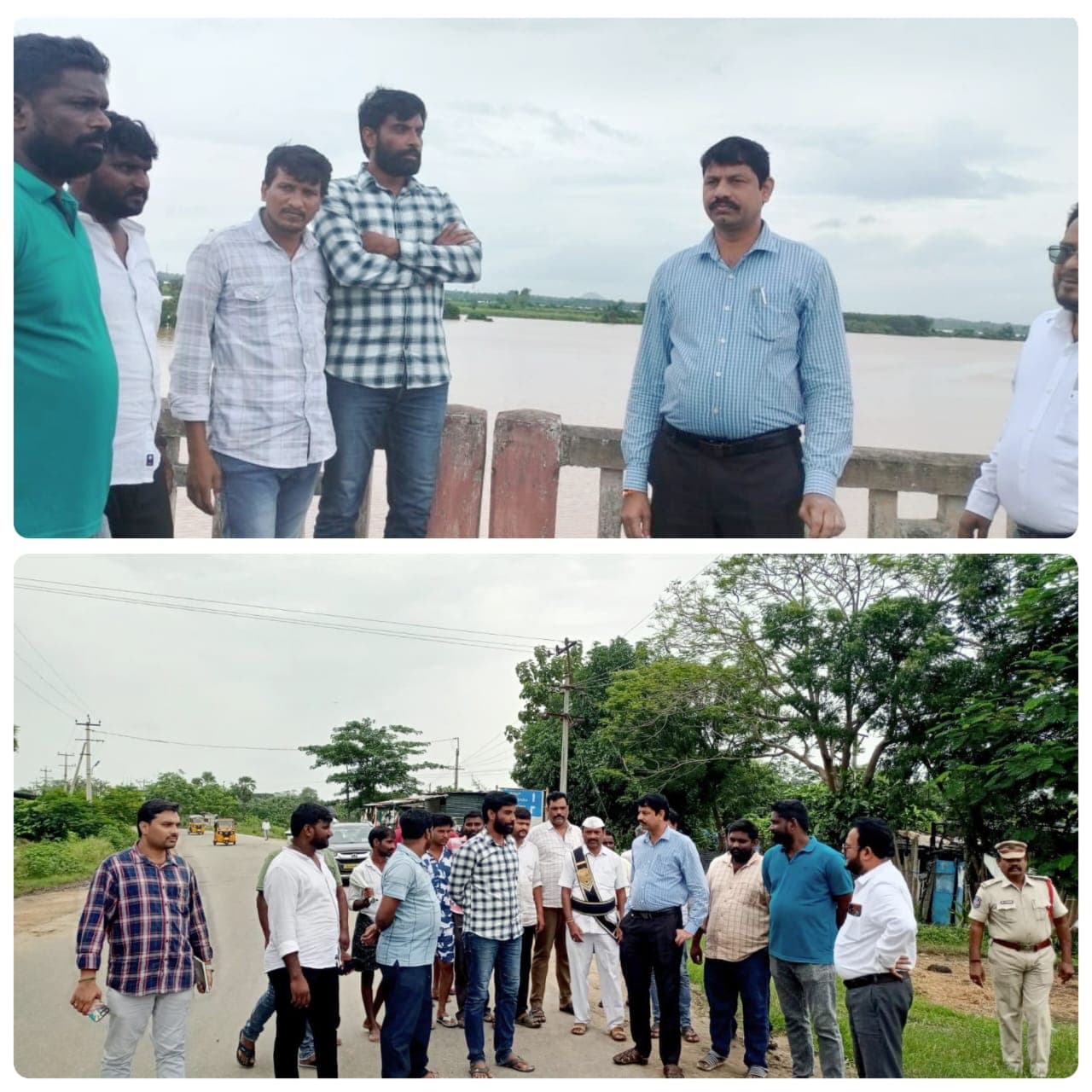 వరద బాధితుల పట్ల స్థానిక యువతకు దిశానిర్దేశం చేస్తున్న భద్రాచలం ఆర్డీఓ