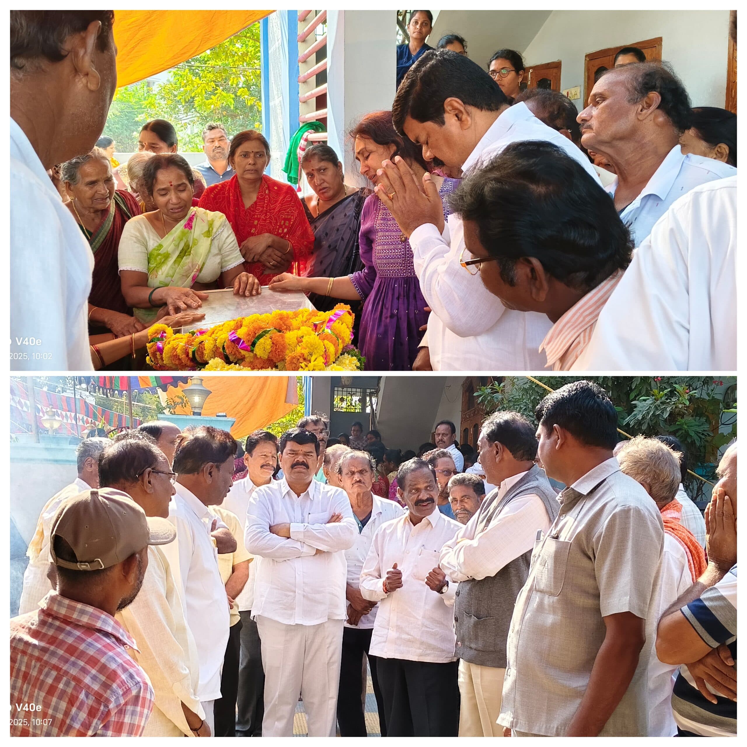 దేవిరెడ్డి శ్రీకాంత్ రెడ్డి పార్థివ దేహానికి నివాళులర్పించిన పాయం