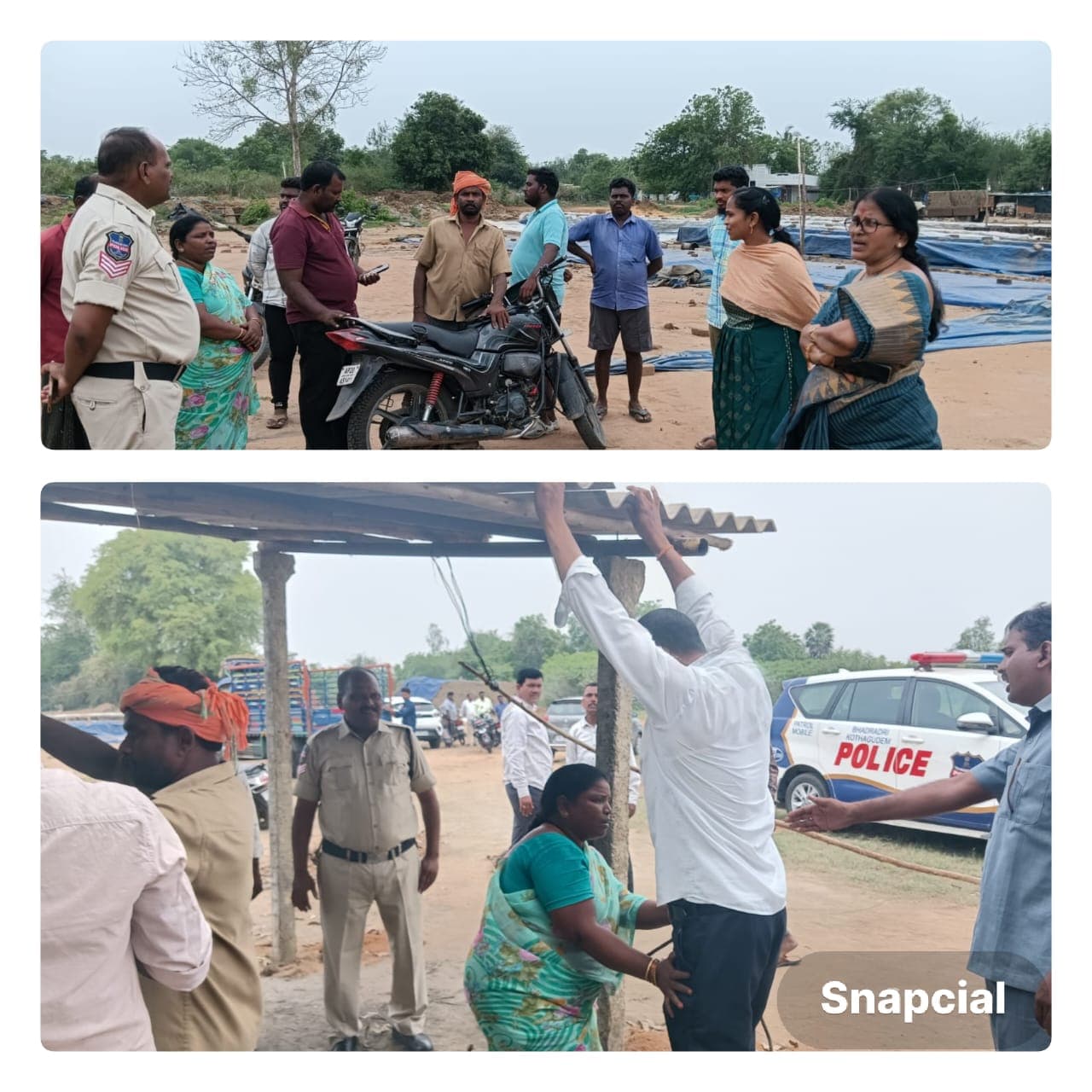 ప్రభుత్వ స్థలాన్ని స్వచ్ఛందంగా వదిలిపెట్టండి