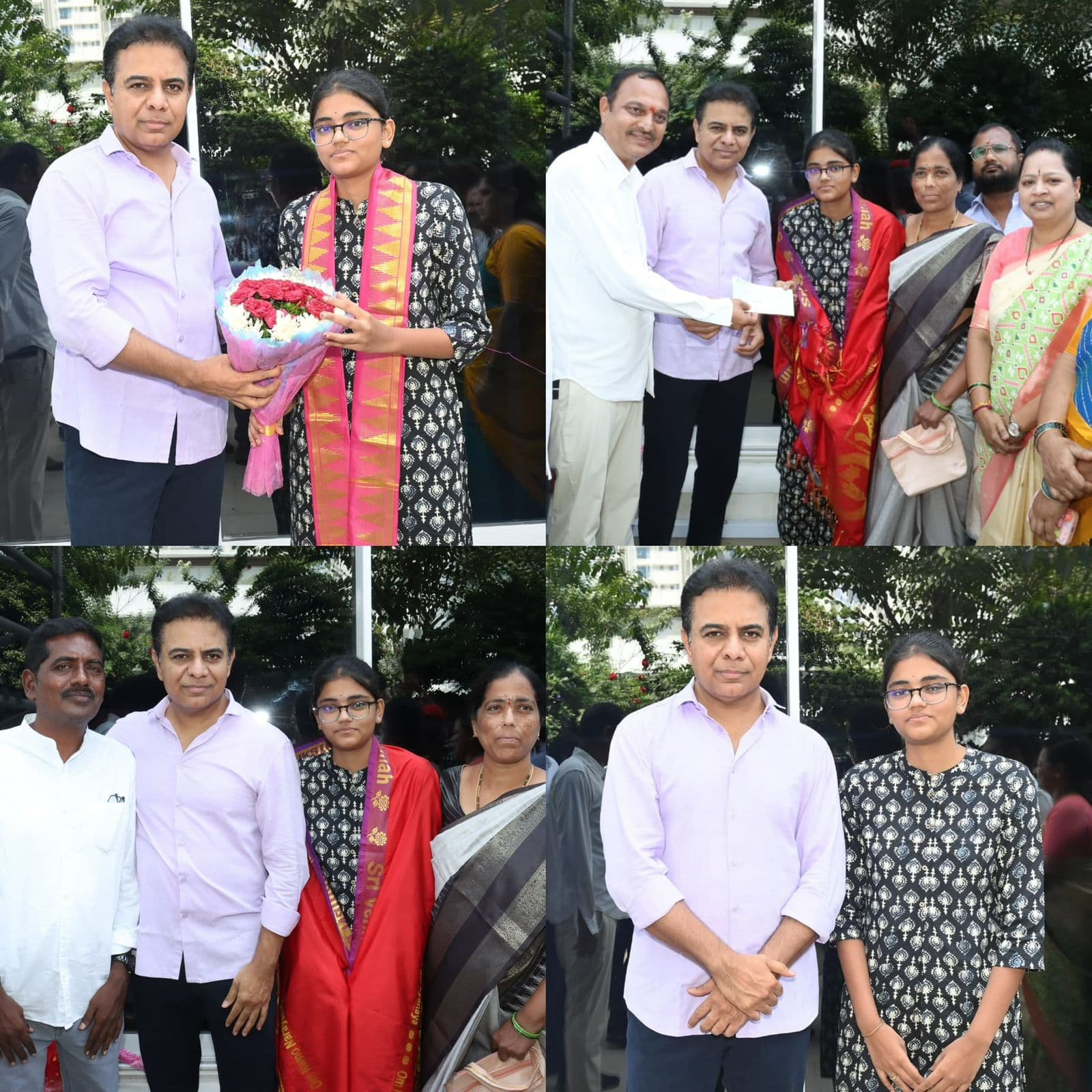 TG EAPCET-2026 టాపర్‌ని సన్మానించిన కేటీఆర్
